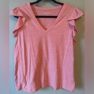 Loft Tee with Flutter Sleeves